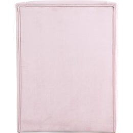 Meridian Rivet Pink Velvet Accent Chair