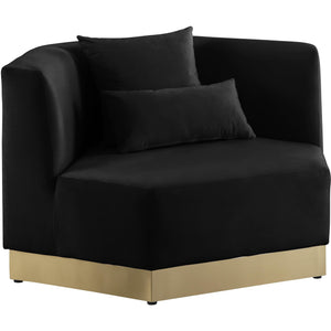 Meridian Marquis Black Velvet Chair