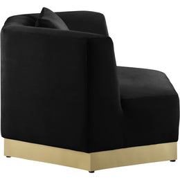 Meridian Marquis Black Velvet Chair