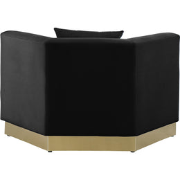Meridian Marquis Black Velvet Chair