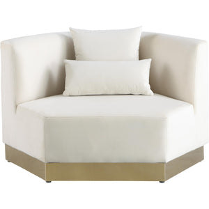 Meridian Marquis Cream Velvet Chair