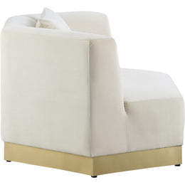 Meridian Marquis Cream Velvet Chair