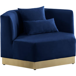 Meridian Marquis Navy Velvet Chair