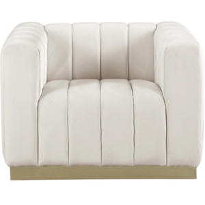 Meridian Marlon Cream Velvet Chair