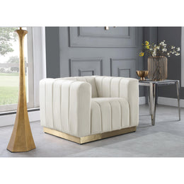 Meridian Marlon Cream Velvet Chair