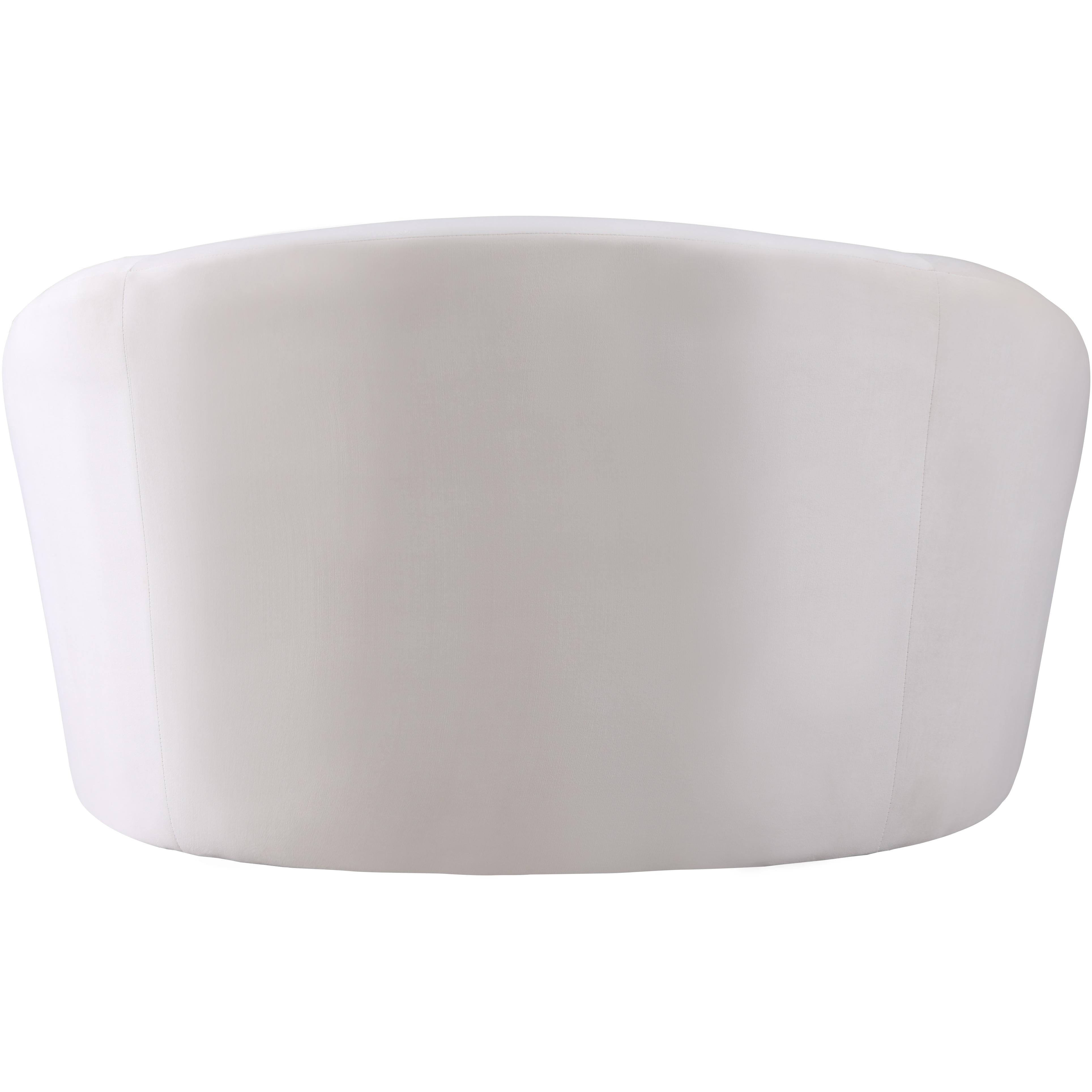 Meridian Riley Cream Velvet Chair