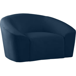 Meridian Riley Navy Velvet Chair