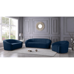 Meridian Riley Navy Velvet Chair