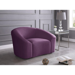 Meridian Riley Purple Velvet Chair