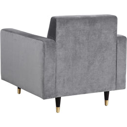 Meridian Lola Grey Velvet Chair