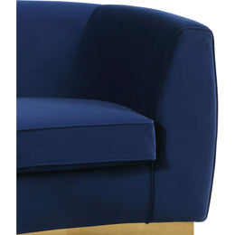 Meridian Julian Navy Velvet Chair
