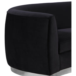 Meridian Julian Black Velvet Chair