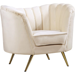 Meridian Margo Cream Velvet Chair