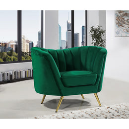Meridian Margo Green Velvet Chair