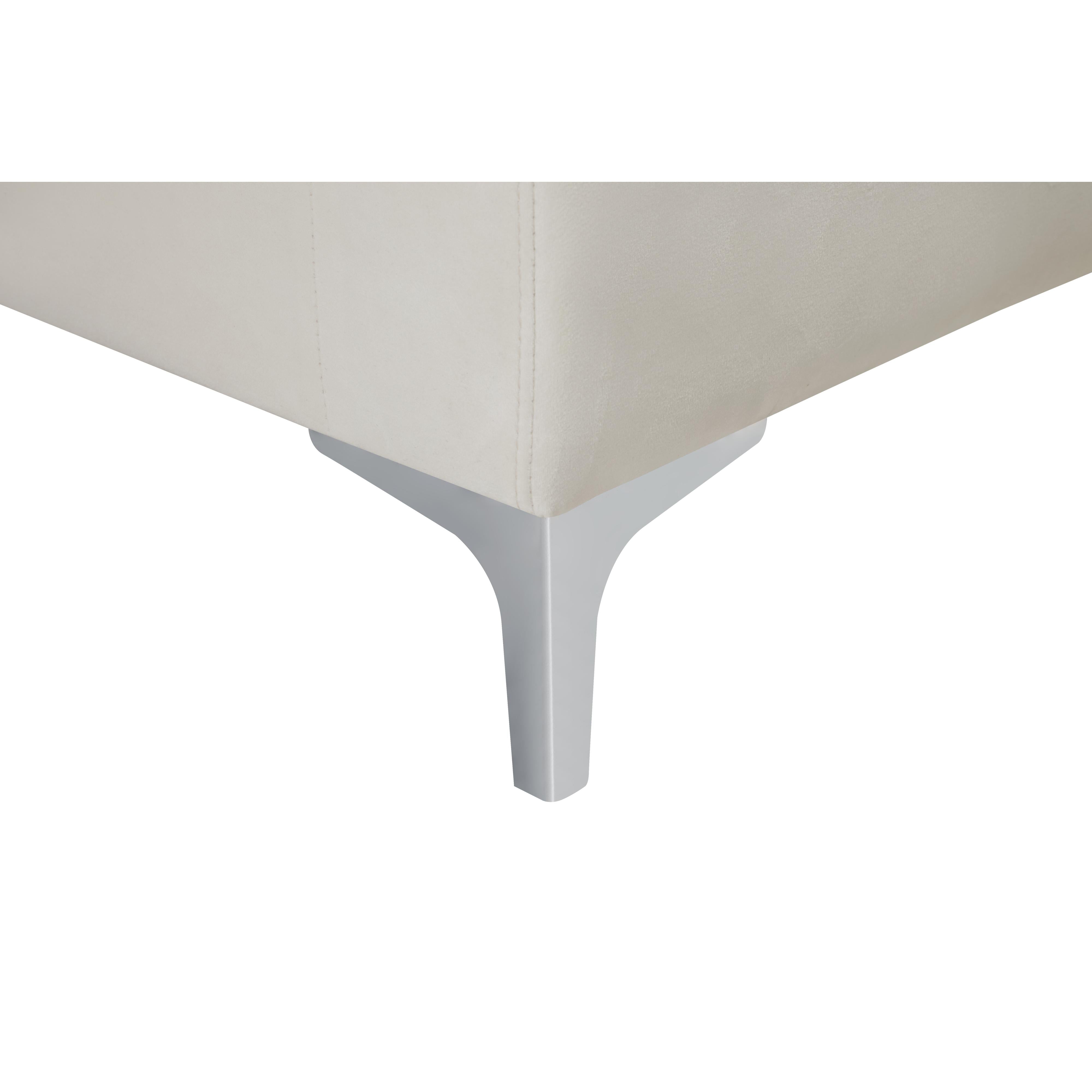 Meridian Naomi Cream Velvet Chair