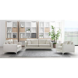 Meridian Naomi Cream Velvet Chair