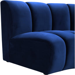 Meridian Infinity Navy Velvet Modular Chair