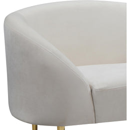 Meridian Ritz Cream Velvet Chair