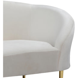 Meridian Ritz Cream Velvet Chair