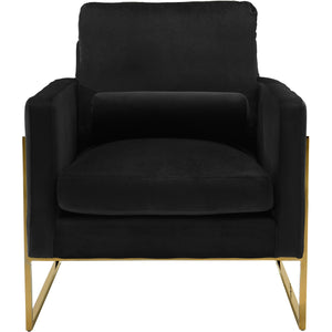 Meridian Mila Black Velvet Chair