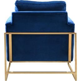 Meridian Mila Navy Velvet Chair