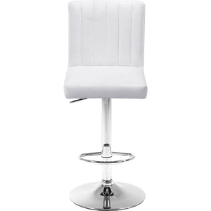 Meridian Joel White Velvet Adjustable Stool