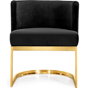 Meridian Gianna Black Velvet Dining Chair