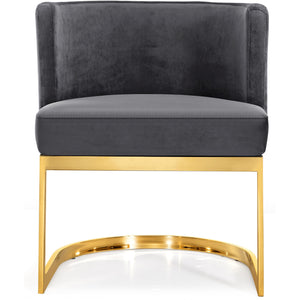 Meridian Gianna Grey Velvet Dining Chair