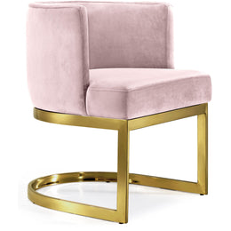 Meridian Gianna Pink Velvet Dining Chair