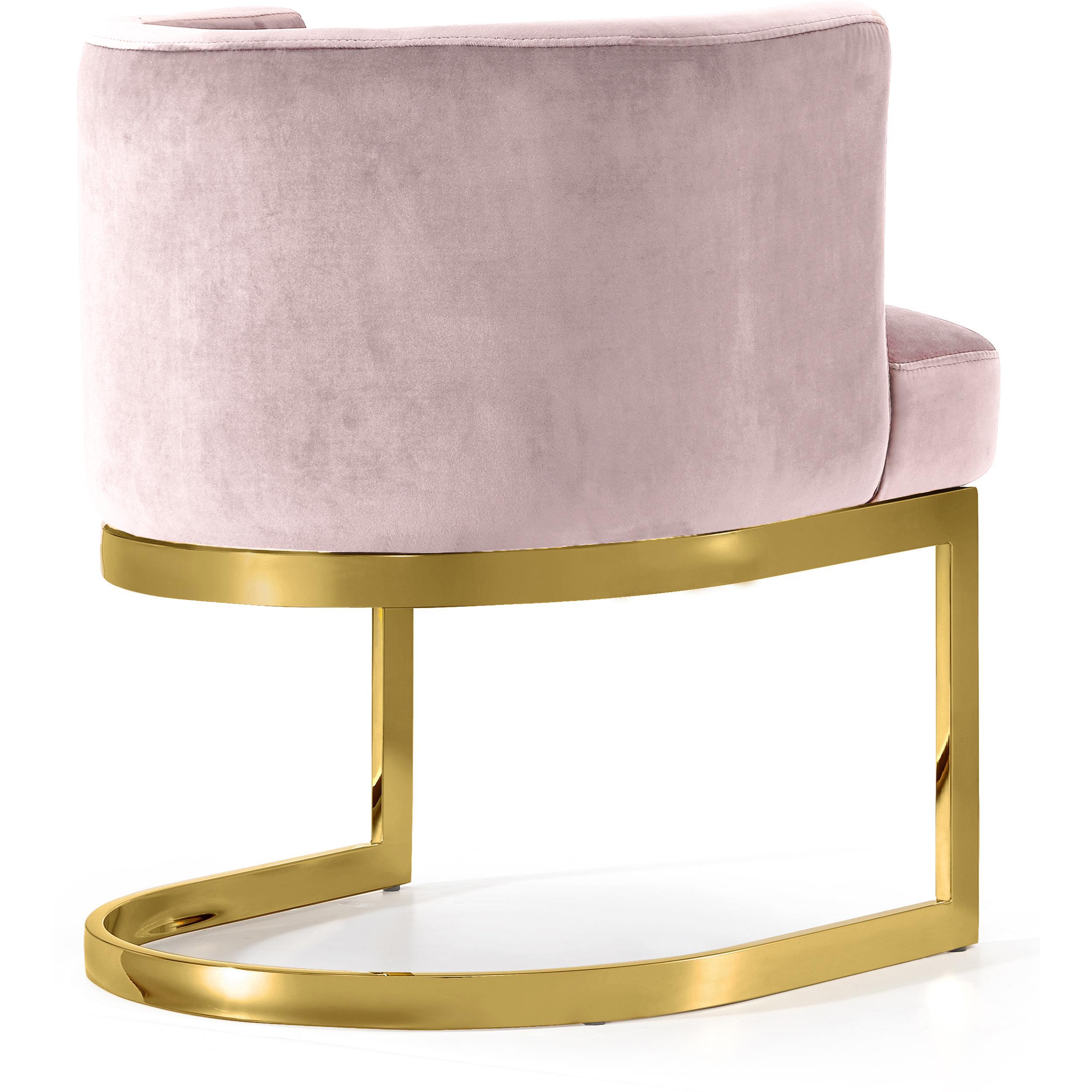 Meridian Gianna Pink Velvet Dining Chair