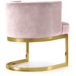 Meridian Gianna Pink Velvet Dining Chair