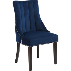 Meridian Oxford Navy Velvet Dining Chair