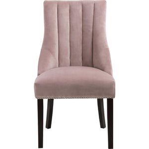 Meridian Oxford Pink Velvet Dining Chair