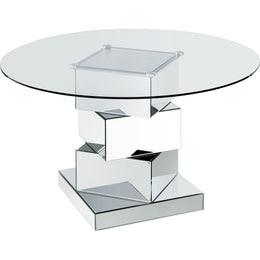Meridian Haven Chrome Dining Table