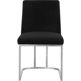 Meridian Heidi Black Velvet Dining Chair