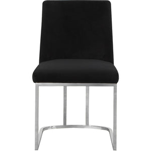 Meridian Heidi Black Velvet Dining Chair
