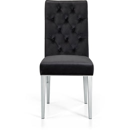 Meridian Juno Black Velvet Dining Chair
