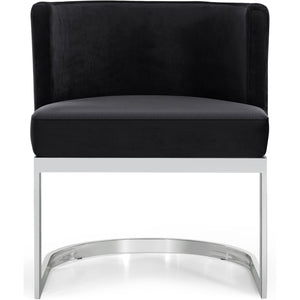 Meridian Gianna Black Velvet Dining Chair