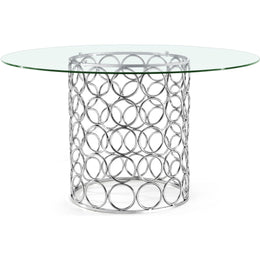 Meridian Opal Chrome Dining Table