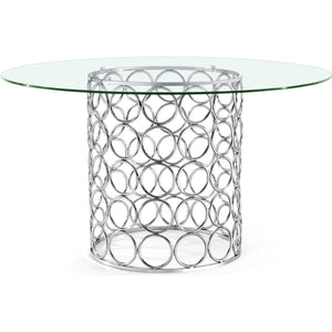 Meridian Opal Chrome Dining Table