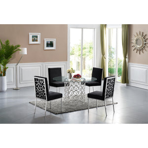 Meridian Opal Chrome Dining Table