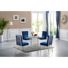 Meridian Opal Chrome Dining Table