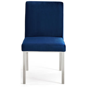 Meridian Opal Navy Velvet Dining Chair