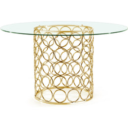 Meridian Opal Gold Dining Table