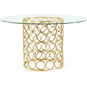 Meridian Opal Gold Dining Table