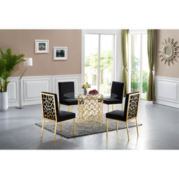 Meridian Opal Gold Dining Table