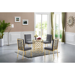 Meridian Opal Gold Dining Table