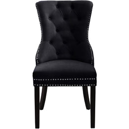 Meridian Nikki Black Velvet Dining Chair