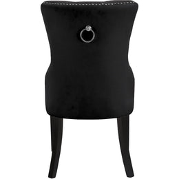 Meridian Nikki Black Velvet Dining Chair