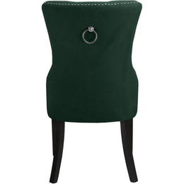 Meridian Nikki Green Velvet Dining Chair